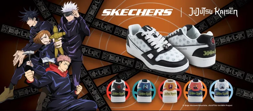 SKECHERS x Jujutsu Kaisen รองเท้าของผู้ใช้คุณไสย เวทมนตร์ผสานกับสไตล์ พร้อมกางอนาเขต