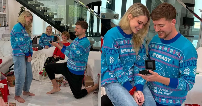 MrBeast คุกเข่าขอแฟนสาวแต่งงานแล้ว หลังคบหากันมากว่า 2 ปี
