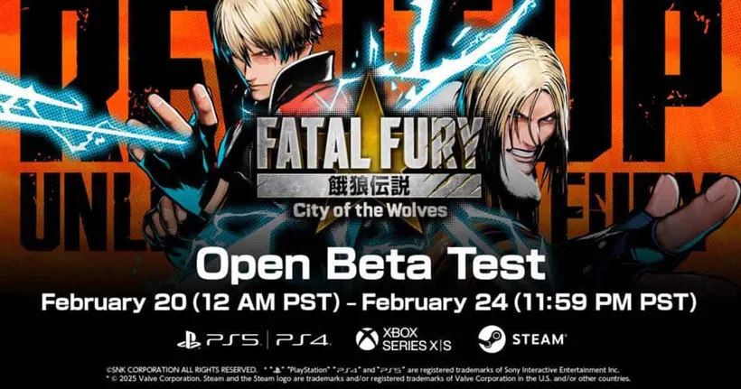 Fatal Fury: City of the Wolves เกมต่อสู้สุดมันจาก SNK พร้อมเปิดรอบ Open Beta 20-24 กุมภาพันธ์ 2025