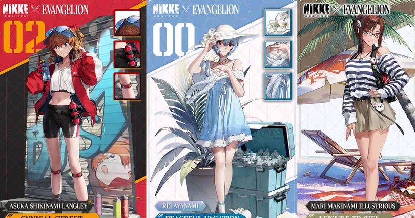 NIKKE x EVANGELION คอลแลปส์อีกครั้งปังกว่าเดิม!พบ อาสึกะ & เรย์ ในลุคใหม่ พร้อมแจกฟรี! SR ‘ซากุระ’ เริ่มแล้ววันนี้!