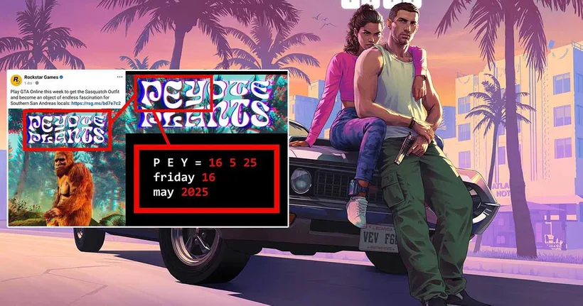 แฟนเกมไอเดียบรรเจิด ค้นพบรหัสวัน เวลา ในการปล่อยเทรลเลอร์ตัวที่สองของเกม Grand Theft Auto VI