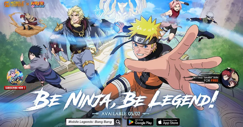 Mobile Legends: Bang Bang x NARUTO สุดยอดการคอลแลป ที่มาพร้อมคอนเทนต์สุดพิเศษ เหล่านินจาเตรียมบุก Land of Dawn พร้อมกัน 2 พฤษภาคมนี้