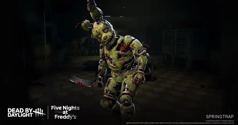 ฆาตกรใหม่ Springtrap (FNAF) พร้อมเข้าสู่จักรวาล "ดบดล" พร้อมแผนที่ Pizzeria 17 มิถุนายน 2025