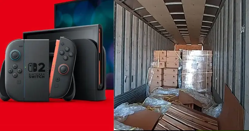Nintendo Switch 2 เกือบสามพันเครื่องถูกขโมยไปจากรถส่งของในสหรัฐอเมริกา