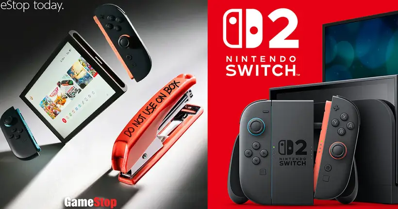 GameStop ออกโฆษณาเล่นมุกเเซวตัวเองเรื่องเย็บใบเสร็จทะลุกล่อง Nintendo Switch 2 แต่สุดท้ายกลายเป็นดราม่า!