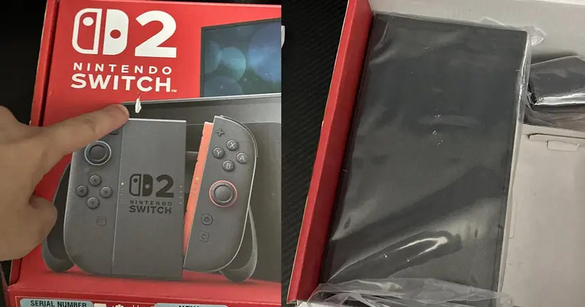 ดราม่าบังเกิด! ร้าน GameStop เย็บใบเสร็จทะลุกล่อง ทำให้หน้าจอ Nintendo Switch 2 พังยับ
