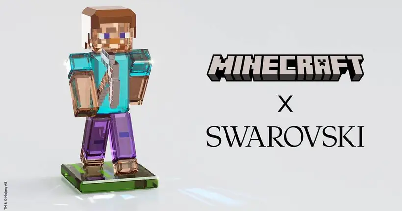 สวารอฟสกี้เนรมิตโลก Minecraft สู่ดีไซน์คริสตัลสุดระยิบระยับ กับฟิกเกอร์ 4 ตัวละครไอคอนิก
