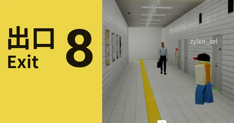 The Exit 8 Roblox หาทางออกจากสถานีรถไฟกันแบบออฟฟิเชี่ยล จะเล่นเดี่ยวเล่นทีมก็สนุกได้!