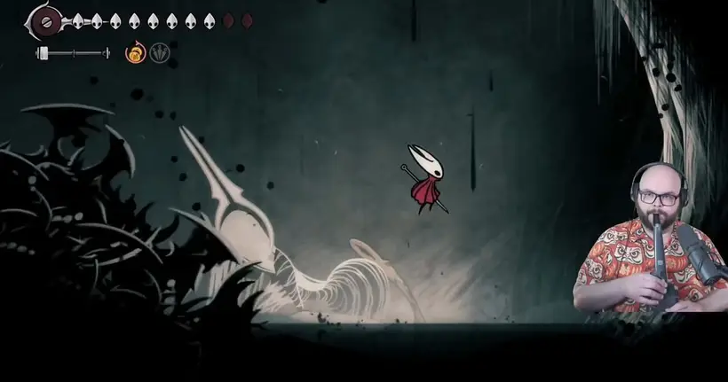 สตรีมเมอร์โชว์เหนือ เป่าแซกโซโฟนเล่น Hollow Knight: Silksong จนจบ 100%