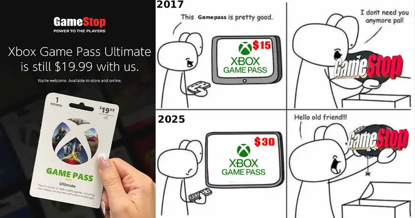 GameStop แซวยับ พร้อมประกาศบัตรเติม Game Pass ราคาเดิมยังมีนะ หลังมีการประกาศขึ้นราคาจนคนหนี!
