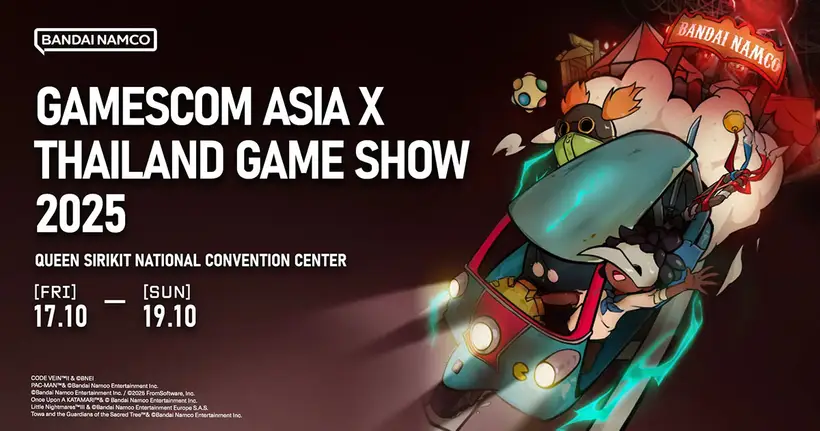 Bandai Namco Entertainment Asia ประกาศไลน์อัปแบบจัดหนักในงาน gamescom asia x Thailand Game Show 2025