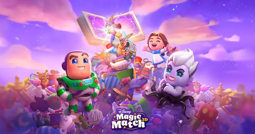 Disney Magic Match 3D เกมแนว puzzle adventure เปิดให้มาเริ่มต้นภารกิจจับคู่ 3 จัดระเบียบเหล่าไอเทมในโลก Disney  และฟื้นฟูหนังสือเวทมนตร์แล้วบนมือถือ
