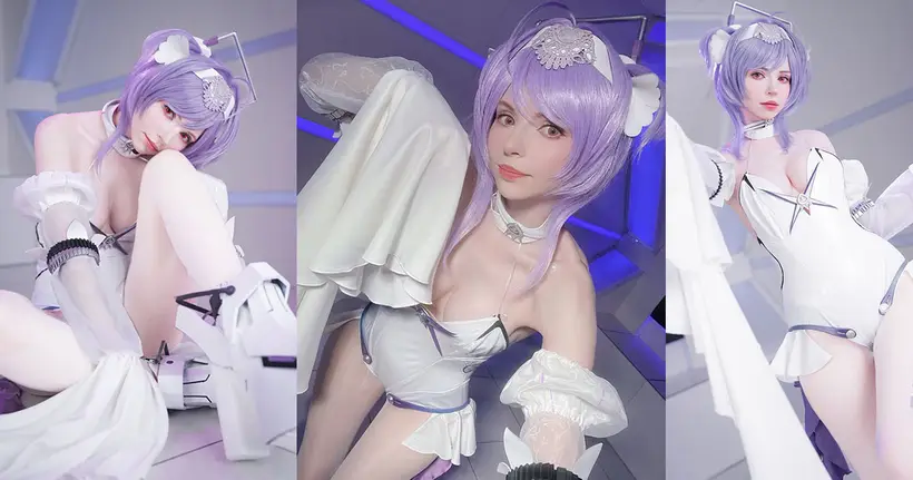 PeachMilky เผยผลงานคอสเพลย์ชุดใหม่เป็นน้อง Liberalio จากเกม GODDESS OF VICTORY: NIKKE