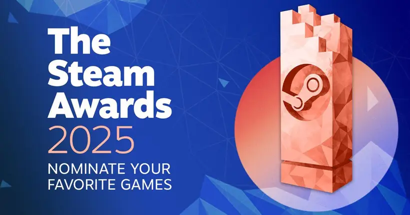 Steam เปิดให้ผู้เล่นโหวตเกมที่ชื่นชอบ เพื่อเสนอชื่อเข้าชิงรางวัล ในงาน The Steam Awards 2025 ทั้งหมด 11 สาขา