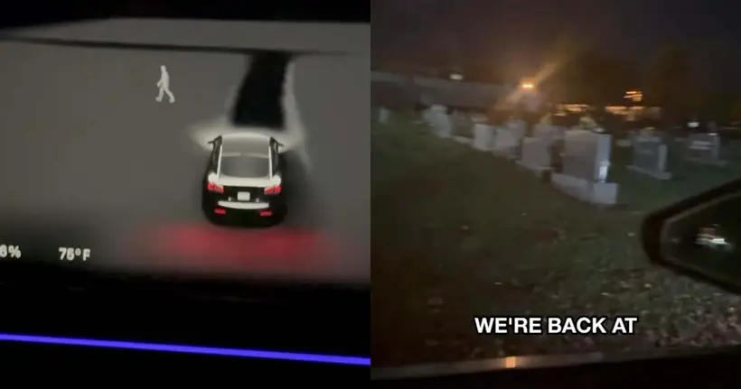 หนุ่มอเมริกันขับรถ Tesla เข้าสุสาน พบว่าระบบตรวจเจอคน ทั้งที่ไม่มีใครอยู่แถวนั้น