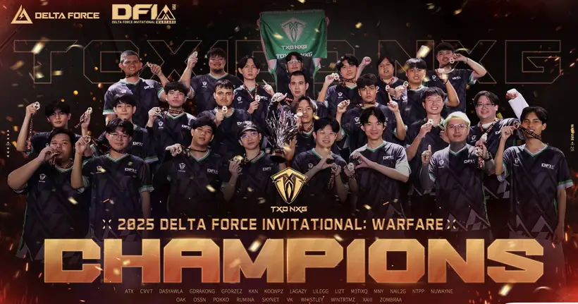 Toxido Next Generation อีสปอร์ตไทยคว้าแชมป์โลก ศึก Delta Force Invitational: Warfare 2025