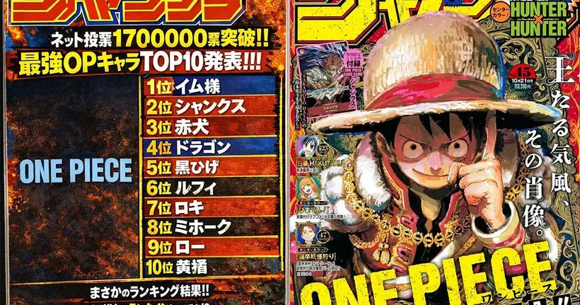 นิตยสาร Shonen Jump เผยผลโหวตตัวละครสุดแกร่ง 10 อันดับแรกของ One Piece จากผู้ร่วมโหวต 1.7 ล้านคน!