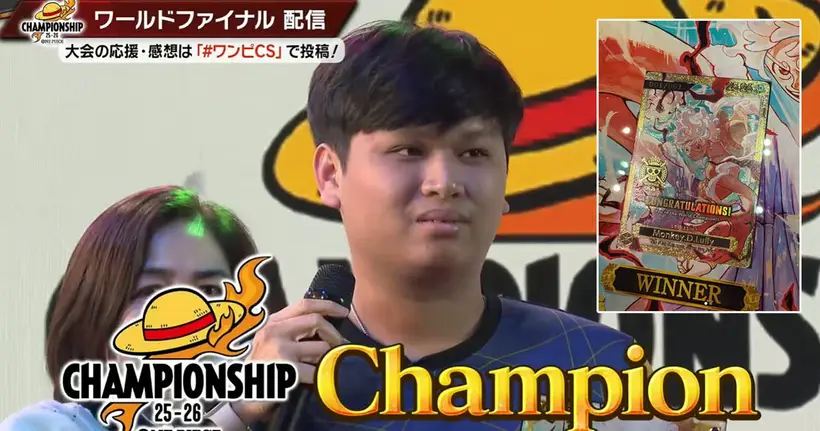 Wasinha ผู้เล่นชาวไทยคว้าแชมป์ ONE PIECE Card Game World Championship