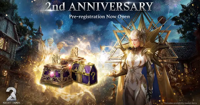 NIGHT CROWS เวอร์ชัน Global เตรียมฉลองครบ 2 ปี เปิด Pre-registration แจก Heroic Rewards ชุดใหญ่ ก่อนอัปเดต 10 มีนาคม