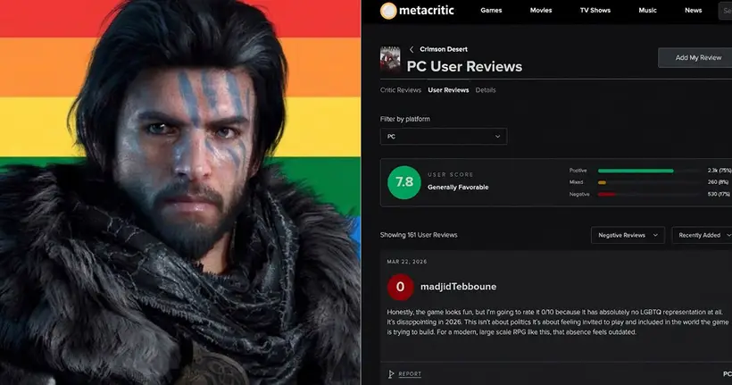 มีผู้เล่น Crimson Desert ให้คะแนนรีวิว 0 /10 เหตุเพราะตัวเกมไม่มีการสื่อถึง LGBTQ+ งานนี้เลยการเป็นประเด็น!