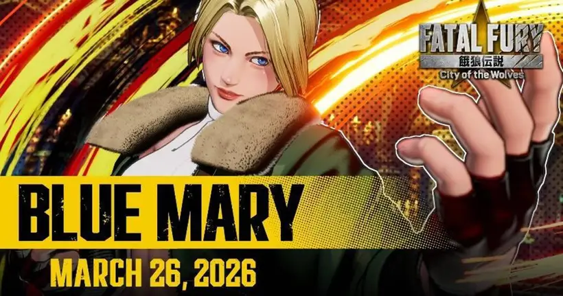Blue Mary เจ้าหน้าที่พิเศษแห่ง South Town ล็อคเป้าสู่สังเวียนซีซันที่สองของ FATAL FURY: City of the Wolves ในวันที่ 26 มีนาคมนี้!