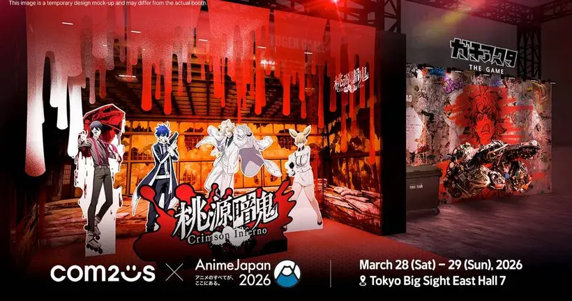 Com2uS บุก AnimeJapan 2026! เปิดตัวเกมใหม่ TOUGEN ANKI และ GACHIAKUTA