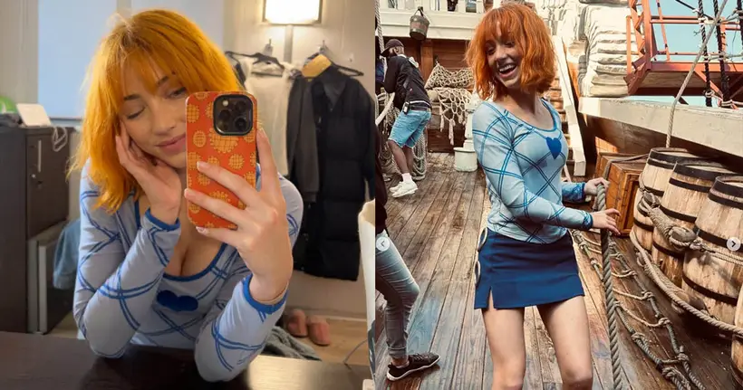 Emily Rudd ผู้รับบท "นามิ" ใน One Piece ฉบับคนแสดง เผยภาพล่าสุดบน IG ในขณะอยู่ในกองถ่ายทำการแสดง