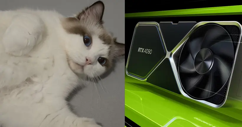 น้องแมวสวมบทฮีโร่ส่งเสียงร้องเตือน หลังการ์ดจอ NVIDIA RTX 4090 เกิดละลาย จนเกือบไฟไหม้บ้าน!