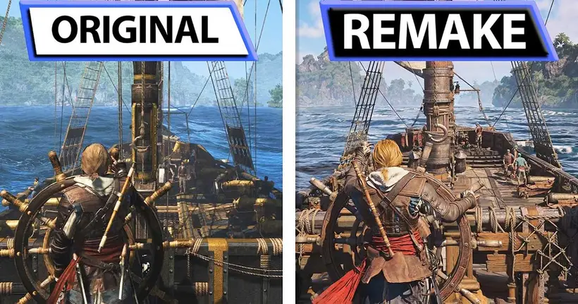 Assassin's Creed Black Flag Resynced เปรียบเทียบกราฟิกให้เห็นกันชัด ๆ ระหว่างภาคดั้งเดิมกับภาครีเมค