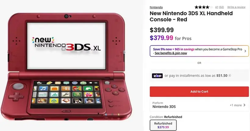เครื่องเก่าราคาใหม่! ดราม่า GameStop ขาย 3DS XL มือสองราคาเกือบเท่า Switch 2 ฟันกำไรเท่าตัว