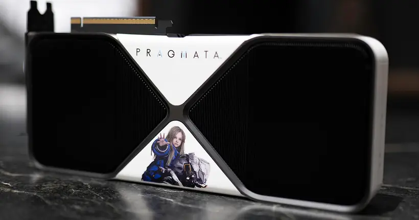 NVIDIA สาขาญี่ปุ่น แจกการ์ดจอ  GeForce RTX 5090 Founders Edition ธีมเกม PRAGMATA