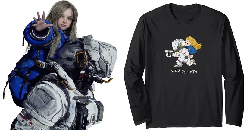 CAPCOM  เอาใจแฟนเกม PRAGMATA วางจำหน่ายเสื้อลายน้อง Diana และ Hugh บน Amazon
