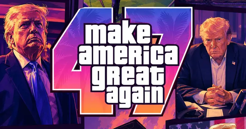 ทำเนียบข่าวทำภาพโปรโมตทรัมป์ ด้วยงานอาร์ตจากปกเกม GTA 6