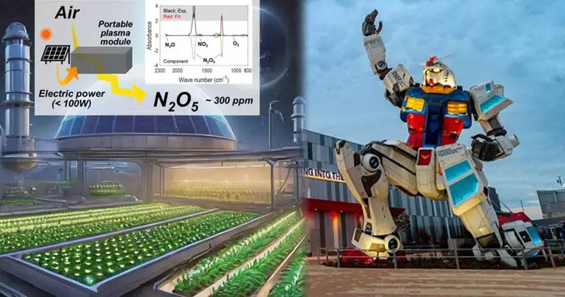 เมื่อนักวิทย์จับดาบ Beam Saber ใน Gundam มาทำเป็น "เครื่องพ่นปุ๋ยอวกาศ" เร่งผักโตบนดวงจันทร์!?