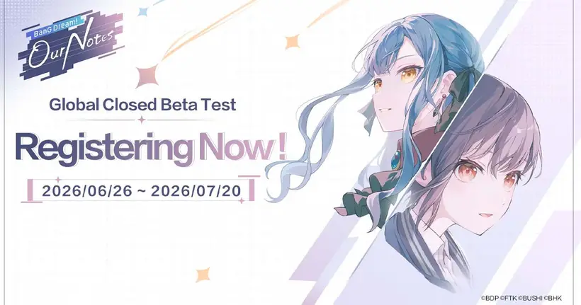 BanG Dream! Our Notes เกมมือถือแนว Rhythm จาก BanG Dream! Project เปิดให้ลงทะเบียนเตรียมลุ้นสิทธิ์เข้าทดสอบ CBT แล้ว!