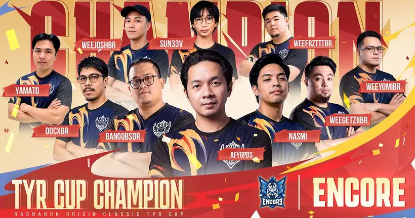 ปิดฉาก Tyr Cup S1 สุดยิ่งใหญ่ ทีม ENCORE กำชัย คว้าเงินรางวัล 16 ล้านบาท งานนี้เหล่านักผจญภัย RO กว่าแสนคนร่วมเป็นสักขีพยาน!