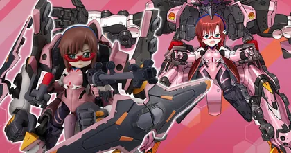 Desktop Army Makinami Mari และ EVA Unit-08α จาก Evangelion
