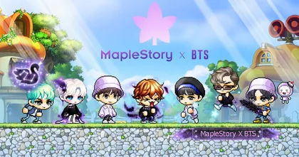 MapleStory M เปิดตัวไอเทมเกม MapleStory ที่ออกแบบโดยวง BTS