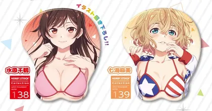 Kanojo Okarishimasu ออกสินค้าแผ่นรองเมาส์สามมิติของนางเอกทั้ง 4 คน!