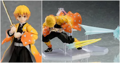 figma Zenitsu จาก Kimetsu no Yaiba พร้อมแบบ DX แถมพาร์ตเอฟเฟกต์สุดเท่