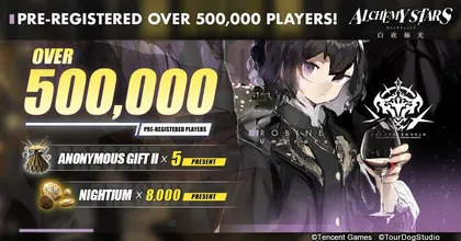 Alchemy Stars ฉลองยอดลงทะเบียนล่วงหน้าแตะ 500,000 บัญชี พร้อมสัมภาษณ์พิเศษจากนักพากย์เสียงชื่อดัง