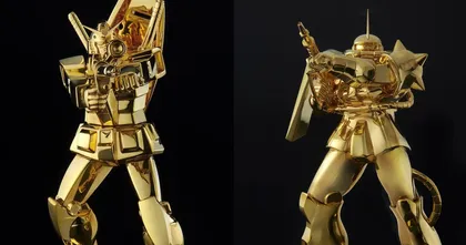 Gundam ออกโมเดลหุ่น 1/100 แบบใช้วัสดุทองคำแท้ ราคาหลักล้าน