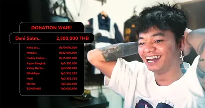 คุณ Reza Oktovian หรือ Reza Arap ได้รับเงินบริจาคจากคนดูกว่า 1 พันล้านรูปีอินโดนีเซียน ระหว่างที่สตรีมเกม Ragnarok X: Next Generation