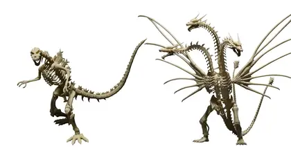 Premium Gashapon ออกสินค้าโครงกระดูกของ Godzilla และ King Ghidorah