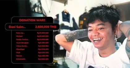 Reza Arap ได้รับยอดบริจาคกว่า 2.6 ล้านบาทในขณะเล่นเกม Ragnarok X: Next Generation