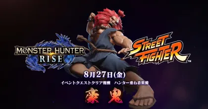Monster Hunter Rise x Street Fighter เปิดตัว Akuma สุดเท่ เตรียมปล่อยให้เล่น 27 สิงหาคมนี้!