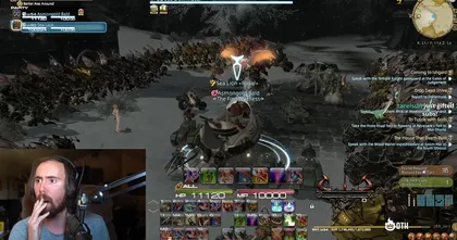 ผู้เล่น Final Fantasy XIV แห่ต้อนรับทะลัก เมื่อ Asmongold เดินทางถึงเนื้อหา Heavensward