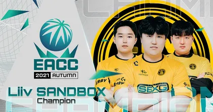 LIVV SANDBOX โค่น FAZE CLAN ล้มบัลลังก์แชมป์ ขึ้นสวมมงกุฎแชมป์คนใหม่แห่ง EACC AUTUMN 2021