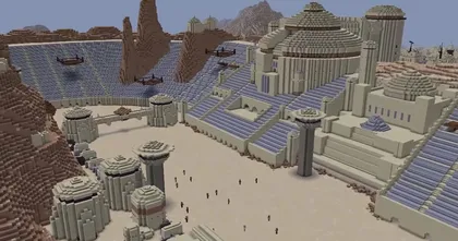 ผู้เล่น Minecraft รายหนึ่งกำลังสร้างดาวทุกดวงใน Star Wars ขึ้นมาในเกม