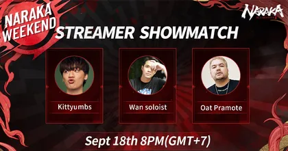 NARAKA: BLADEPOINT กับรายการ Naraka Weekend Streamer Showmatch เหล่าสตรีมเมอร์ชื่อดัง เตรียมเข้าสู่สังเวียน